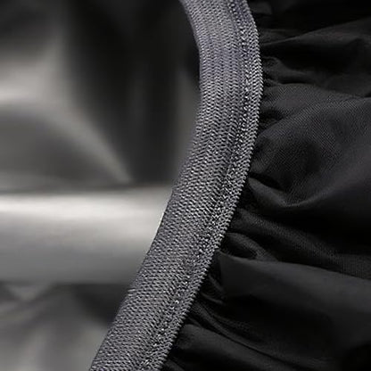 Waterproof Backpack Rain Cover with Reflective Straps - color: Black