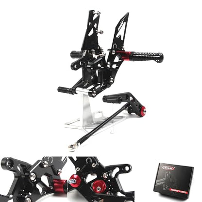 Arashi Version 2.0 Adjustable Rearsets for Honda CBR1000RR 2008-2011, Black - color: Black, size: CBR1000RR 2008-2011