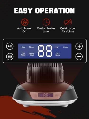 Hat Cleaner, Cap & Helmet Care Machine, Hat Steam Cleaner, Steam Cleaning & Ironing and Fast Drying, Ozone Deodorization for Motorcycle Helmets, Baseball Caps