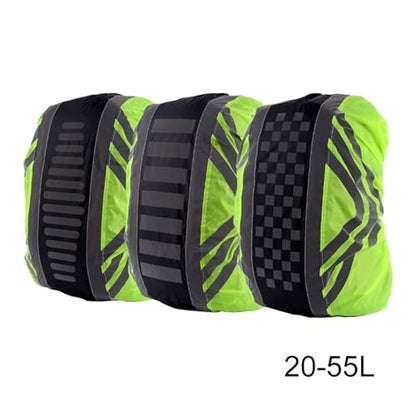 Backpack Rain Cover 1Pcs Outdoor Waterproof Cover Backpack Rain Cycling Hiking Vertical Reflective Dust Woman Men - color: Color 1-42-55L
