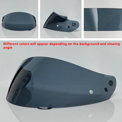 HJ-17 Helmet Visor Replacement,UV Protective Helmet Face Shield Compatible with CL-MAX II,IS-MAX BT,SY-MAX III,IS-MAX II,CL-MAX 3,C90,C91,C91N (Light Black-Day&Night Use) - color: Light Black-day&night Use