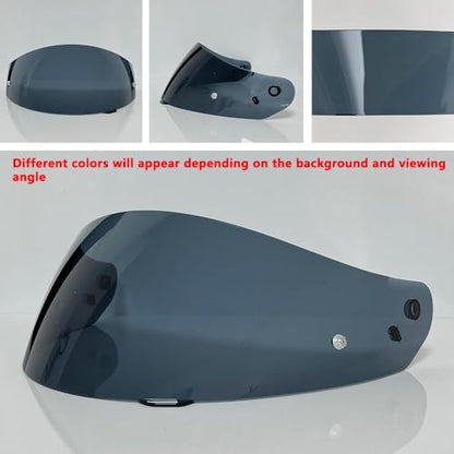 HJ-17 Helmet Visor Replacement,UV Protective Helmet Face Shield Compatible with CL-MAX II,IS-MAX BT,SY-MAX III,IS-MAX II,CL-MAX 3,C90,C91,C91N (Light Black-Day&Night Use) - color: Light Black-day&night Use