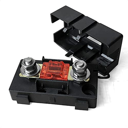 MGI SpeedWare Mini-ANL/MIDI Inline Fuse Holder with Cover and Bolt-Down Studs (50A Fuse) - size: 50A Fuse