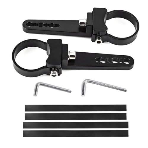 Wevdn 2 PCS Roll Cage Clamps LED Bracket, 360 Adjustable Mount for 1.75'' Roll Cage Bull Bars, Light Mount for Cars Trucks ATV UTV, Car Accessories