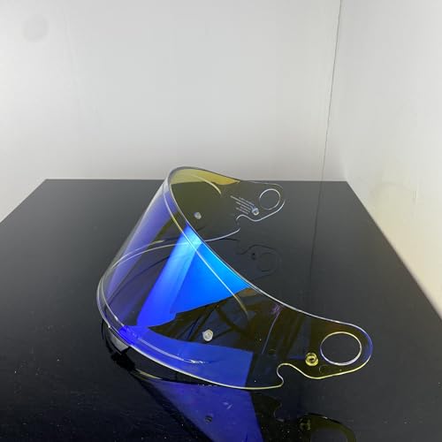 CPB-1V Helmet Shield for GLAMSTER,Replacement Motorcycle Helmet Visor Compatible with GLAMSTER (Revo Clear Blue) - color: Revo Clear Blue