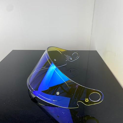 CPB-1V Helmet Shield for GLAMSTER,Replacement Motorcycle Helmet Visor Compatible with GLAMSTER (Revo Clear Blue) - color: Revo Clear Blue