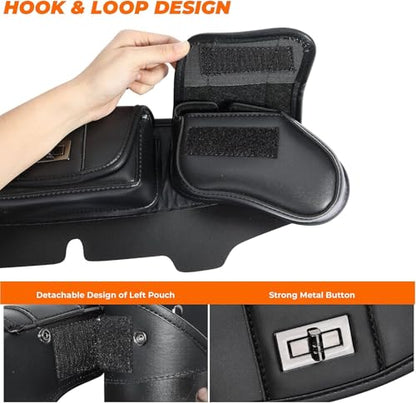 KEMIMOTO Windshield Bags Batwing Fairing 3 Pouches Pocket Compatible with 1996 1997 1998-2013 Touring Street Glide Road Glide FLHX FLH - style: Before 2014