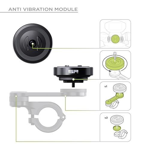 SP CONNECT Moto Bundle II AVM Xtreme | SPC+ |Compatible with iPhone 17 Pro | Phone Mount for Motorcycle | Motorcycle Phone Holder | Handlebars - style: for iPhone 17 Pro
