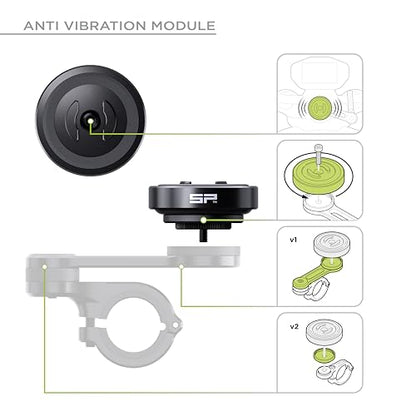 SP CONNECT Moto Bundle II AVM Xtreme | SPC+ |Compatible with iPhone 17 Pro | Phone Mount for Motorcycle | Motorcycle Phone Holder | Handlebars - style: for iPhone 17 Pro