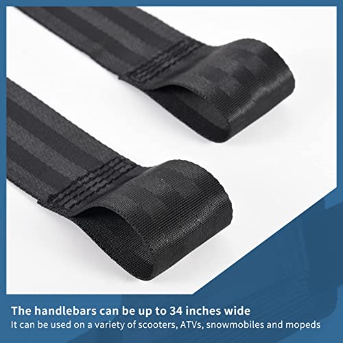 Motorcycle Rear Wheel Tie Down Strap and Bar Harness Handlebar, Universal Soft Loop Strap Wheel Transport Balance Tire Straps for Trailer Scotter and Motorcycle (Handlebar Strap) - style: Handlebar strap