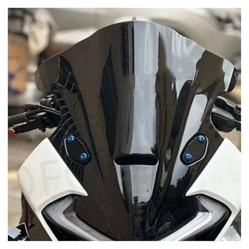 Motorcycle Windshield Windscreen for 675SR-R 675SR R, Motorcycle Windshield Accessories Front Spoiler Wind Deflectors - color: Black