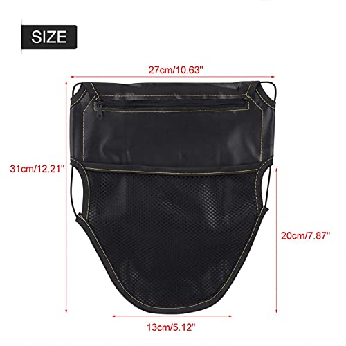 Under Seat Storage Bag,PU Leather Motorcycle Scooter Under Seat Storage Pouch Bag Organizer