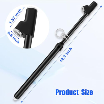 10-Pack Dual Head Tire Pressure Gauge – Heavy Duty 10-150 PSI Air Pressure Gauge with Stainless Steel Body, Metal Nozzle & Durable Plated Brass – for Cars, Trucks, Bikes, RVs (Black) - color: Black, size: 10P