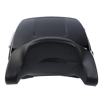 TCMT King Motorcycle Trunk Box Backrest Chrome 2 Up Mount Rack Fit For Harley 2014-2025 Touring CVO Road King Road Glide Street Glide Electra Glide Pack - color: Style A Chrome 2 Up Rack#2