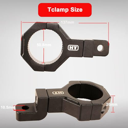 Roll Bar Clamp 1.625inch 1.75inch 1.875inch 2.0inch Universal 360 Degree Mount Bar Clamp Bracket(2Pack) - size: 1.625inch~2.0inch