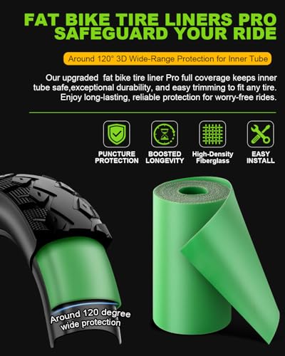 Julai Bike Tire Liner Pro, Inner Tube Bicycle Flat Protector Compatible with 20/24/26/27.5/29" - size: 26/29x3-4"