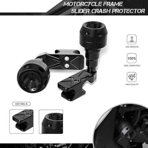 MFGZD for 450SR Motorcycle Frame Sliders Crash Protector Compatible with CFMOTO 450SR 450SR-S 450SS 450NK Frame Sliders Engine Guard Bar Crash Protector - size: For 450SR