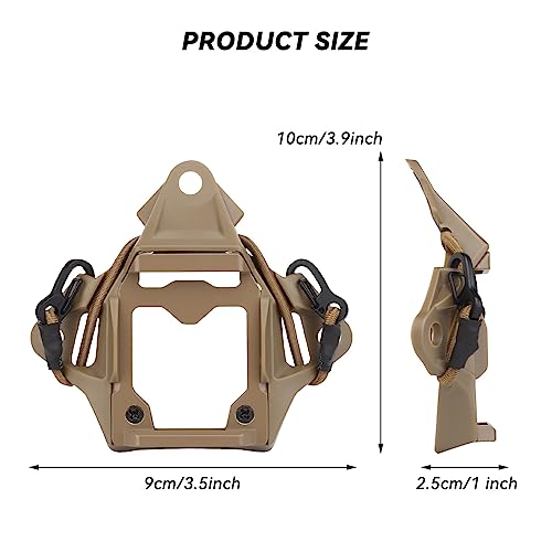 Tactical Helmet NVG Mount Shroud Steel Sports Camera Bracket Base for Fast Helmet - color: T2