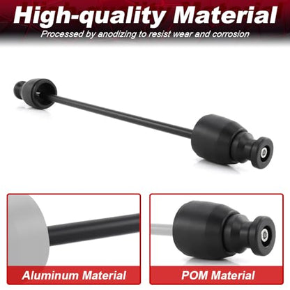 Xitomer Rear Axle Sliders with Swing Arm Bobbin Fit For YZF-R3 2015-2025, MT-03 2016-2025,Motorcycle Rear Fork Wheel Frame Sliders Crash Protector + Swing Arm Stand/Sliders/Spools (Rear & Bobbins) - style: Rear & Bobbins