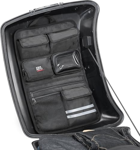 KEMIMOTO Upgraded Quick Release Organizer for Tour Pack Lid Compatible with Road Glide Road King Street Glide Touring Model Organizer Bag 1993-2013