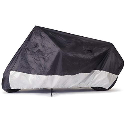 Budge MC-9 Sportsman Motorcycle Cover, Black, Waterproof, Universal Fit, Fits up to 86", Medium