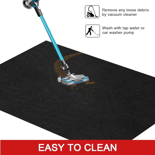 Extra-Large Garage Mat 22' x 8'10" - Durable Oil Mat for Garage Mats for Floor Under Car, Washable Garage Rug, Absorbent Floor Mats with Waterproof Liner, Garage Carpet, Oil Change Pad, Car Rug - size: 8'10" x 22' (Rectangular)