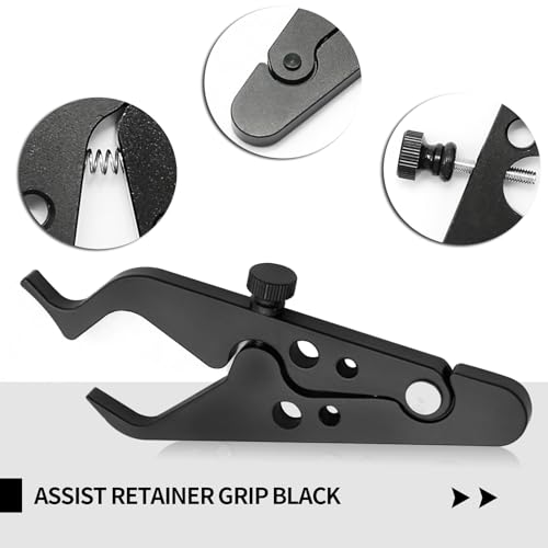 2 Pcs Motorcycle Throttle Lock, Motorcycle Cruise Control, Universal Aluminum Throttle Assist Wrist, Hand Grip Lock Clamps with Silicone Ring Protect Throttle Control System