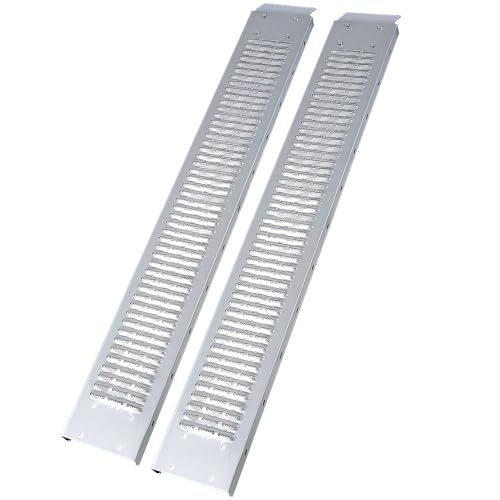 Loading Ramps, 960lbs Capacity Loading Ramps for Pickup Trucks, Steel Motorcycle Ramp, Dirt Bike Ramp for Truck, Lawn Mower, Snowblower, ATV, Quad, Pack of 2,with 4pcs Pedal (69" L) - size: 69" L