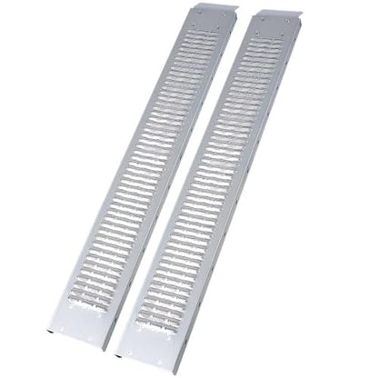 Loading Ramps, 960lbs Capacity Loading Ramps for Pickup Trucks, Steel Motorcycle Ramp, Dirt Bike Ramp for Truck, Lawn Mower, Snowblower, ATV, Quad, Pack of 2,with 4pcs Pedal (69" L) - size: 69" L