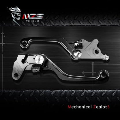 MZS Black Dirt Bike Brake Clutch Levers Pivot CNC Compatible with CR125R 2004-2007 / CR250R 2004-2007 / CRF250R 2004-2006 / CRF450R 2004-2006 / CRF250X 2004-2018 / CRF450X 2005-2018 - color: Black, size: CR125R/CR250R/CRF250R/CRF450R/CRF250X/CRF450X