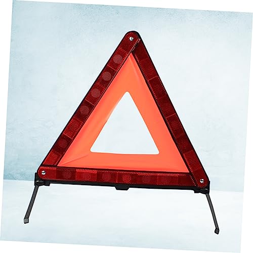1Pc Collapsible Warning Triangle Sign Emergency Symbol for Roadside Assistance Stable Weighted Base for Vehicle Motorcycle