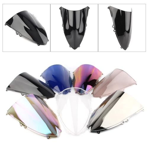 Motorcycle Front Windscreen ABS Plastic Windshield Protection Wind Deflector Screen Application for Ducati 1199 899 Panigale S R 2012-2014 (Clear)