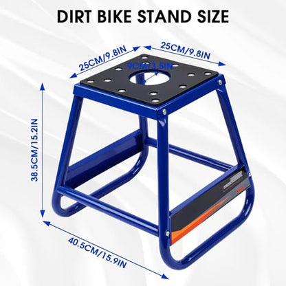 CHANGCHENG Motorcycle Stand Detachable Dirt Bike Stand Universal Anti-skid Maintenance for Most Motorcycle Dirt Bike Ebike KLX110 Surron Talaria Eride Pro Tuttio Blue - color: Blue