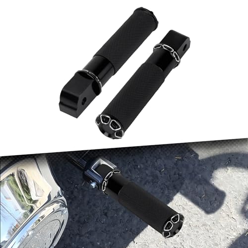 Rear Passenger Footpegs Motorcycle Foot Pegs Footrest Fit for 2020-later LiveWire 2018-later SoftailBreakout FXBRS Deluxe FLSTNSE models (Black Bracket) - color: Black Bracket