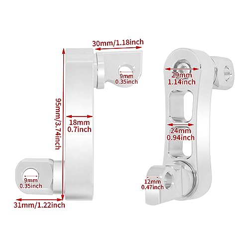 Passenger Footpegs Mount Kit Adjustable Highway Pegs Extension Brackets Male Mount Footpegs Clamp fit For Harley Sportster Dyna Softail Touring Road King Street Glide Road Glide Chrome