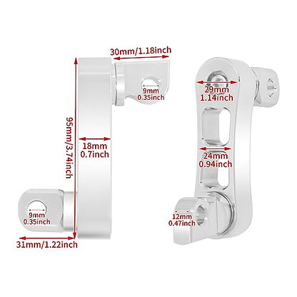 Passenger Footpegs Mount Kit Adjustable Highway Pegs Extension Brackets Male Mount Footpegs Clamp fit For Harley Sportster Dyna Softail Touring Road King Street Glide Road Glide Chrome