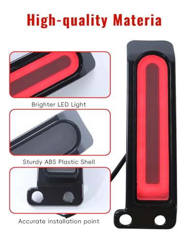 Rear Fender Saddlebag Tail Lights for Ultra Limited, LED Filler Panel Insert Auxiliary Light Run Brake Turn Sugnal for Harley Road King Ultra Limited Electra Glide 2014-2024 Accessories