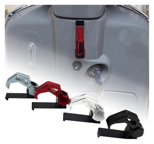 Motorcycle Helmet Hook Luggage Bag Hook Holder Hanger Fit for Vespa Sprint150 Primavera150 Primavera 150 Accessories(Red) - color: Red