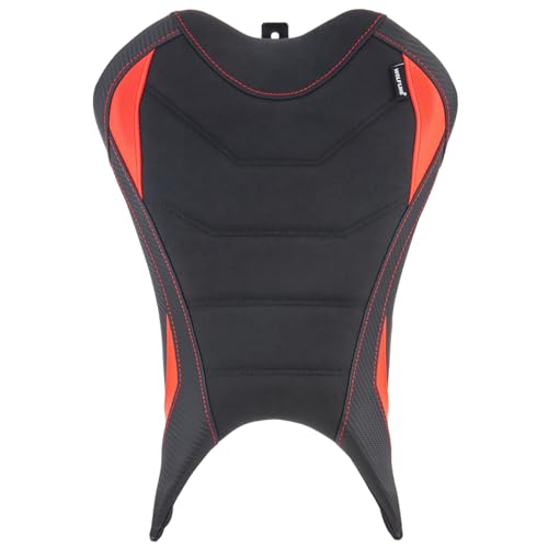 Motorcycle Rider Seat Saddle Fit for Triumph Street Triple 765 R/RS 2023 2024 2025 2026, Leather Front Driver Solo Cushion Pad, Red - color: Red - Front