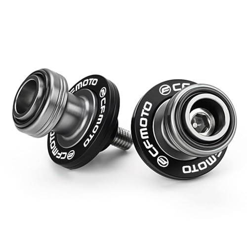 Compatible with CFMOTO Ibex450 Ibex800 300SS 450SS 450NK 450CLC 675SS 675NK 750SS 800NK Motorcycle CNC Swingarm Spools Sliders Stand Screw Paddock Bobbins (Black) - color: Black