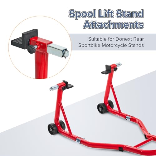 Spool Lift Stand Attachments for Rear Sportbike Motorcycle Stands (Attachment ONLY), L-Shaped Adapter 1 Pair - size: L