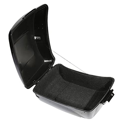 SLMOTO 13.7" King Tour Trunk W/Black Latch Fit For Harley Street Glide FLHX 2014-2025 Electra Glide Standard FLHT 2019-2022 Revival FLH 2021 Road King Glide - color: BStyle #04