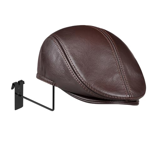 24PCS Helmet Holder Rack, Wall Mount Helmts Stand, Round Hat Racks, Hat Hanger Gridwall Hooks, Slat Panels Cap Rack for Jacket, Hats, Multifunctional Helmet Rack, Motorcycle Accessories (Black) - color: Black