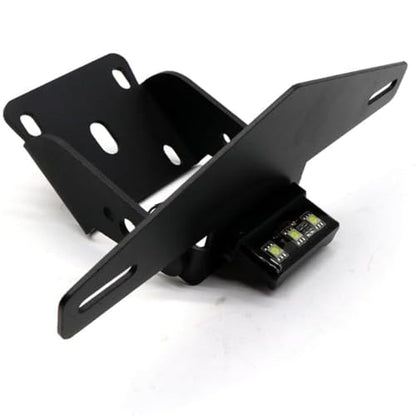 Motorcycle License Plate Bracket Mount Holder with Light Adjustable License Plate Frame Fender Eliminator with LED Light Tail Tidy Device Fit for KTM Duke 125 200 250 390 2017-2019