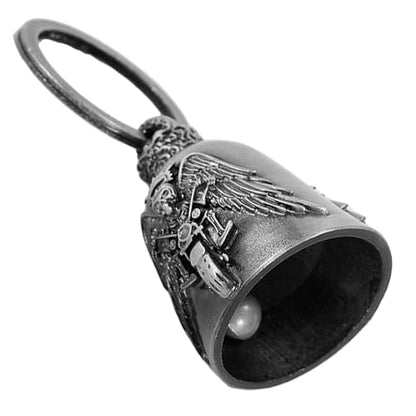 Dream Apparel Motorcycle Bell Guardian Angel Drive Away Gremlin, Biker Bell for Men Women Rider Riding, Good Luck Gift - style: Ghost Rider