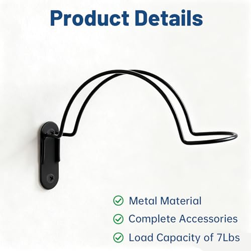 4 Pcs Helmet Holder Wall Mount, Wall Mounted Motorcycle Helmet Hook Rack with Screws for Equestrian Motorcycle Hat Rack (Black) - color: Black