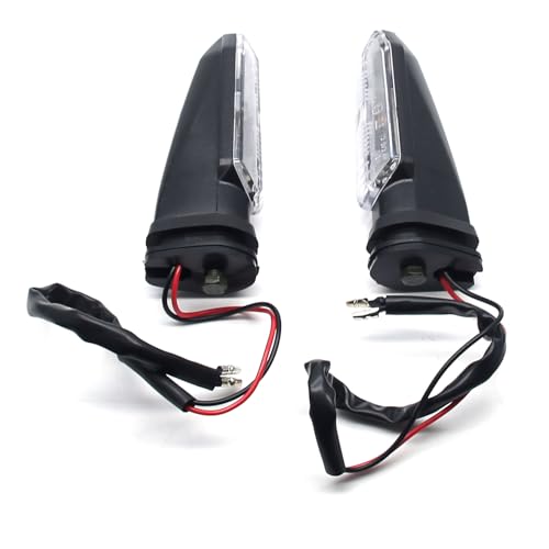 MZS Motorcycle Turn Signal Lights, LED Front Rear Blinker Indicators Amber Lamp Compatible with GROM CBR500R CB650R CBR600RR CBR650R CBR1000RR CB500F CB500X CB1000R CRF300L NC750X Rebel 300 500 CMX