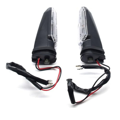 MZS Motorcycle Turn Signal Lights, LED Front Rear Blinker Indicators Amber Lamp Compatible with GROM CBR500R CB650R CBR600RR CBR650R CBR1000RR CB500F CB500X CB1000R CRF300L NC750X Rebel 300 500 CMX