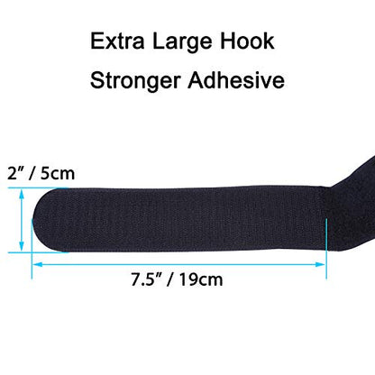 Extra Large 4 Pack 2 x 48 Inches Hook and Loop Strap, Reusable Fastening Cable Tie Down Straps by Wisdompro - Reusable, Durable Functional Cinch Cable Straps for Your Home, Office, Workspace - size: Extra Large 4 Pack, 2 x 48 Inch