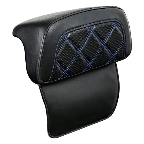 Razor Chopped Trunk Backrest Pad Fits For Harley Touring 2014-2023 Tri Glide Road King Street Glide Road Glide Electra Glide Pack - color: Style D# 4